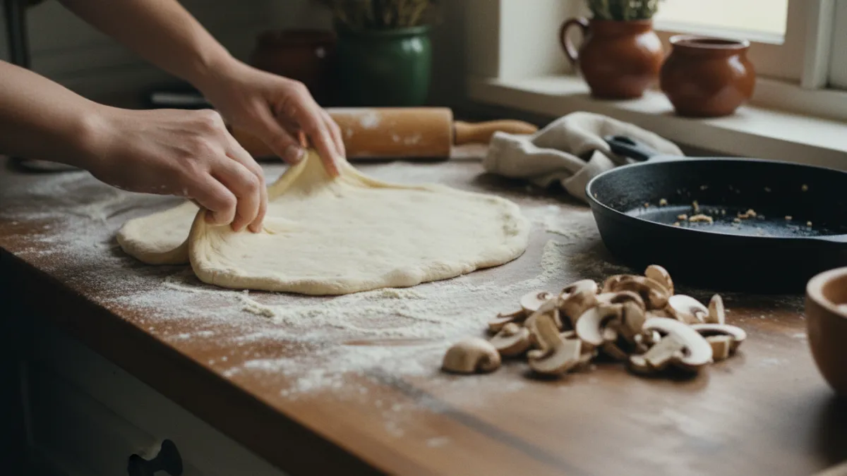 Pizza aux champignons : comment éviter de détremper la pâte