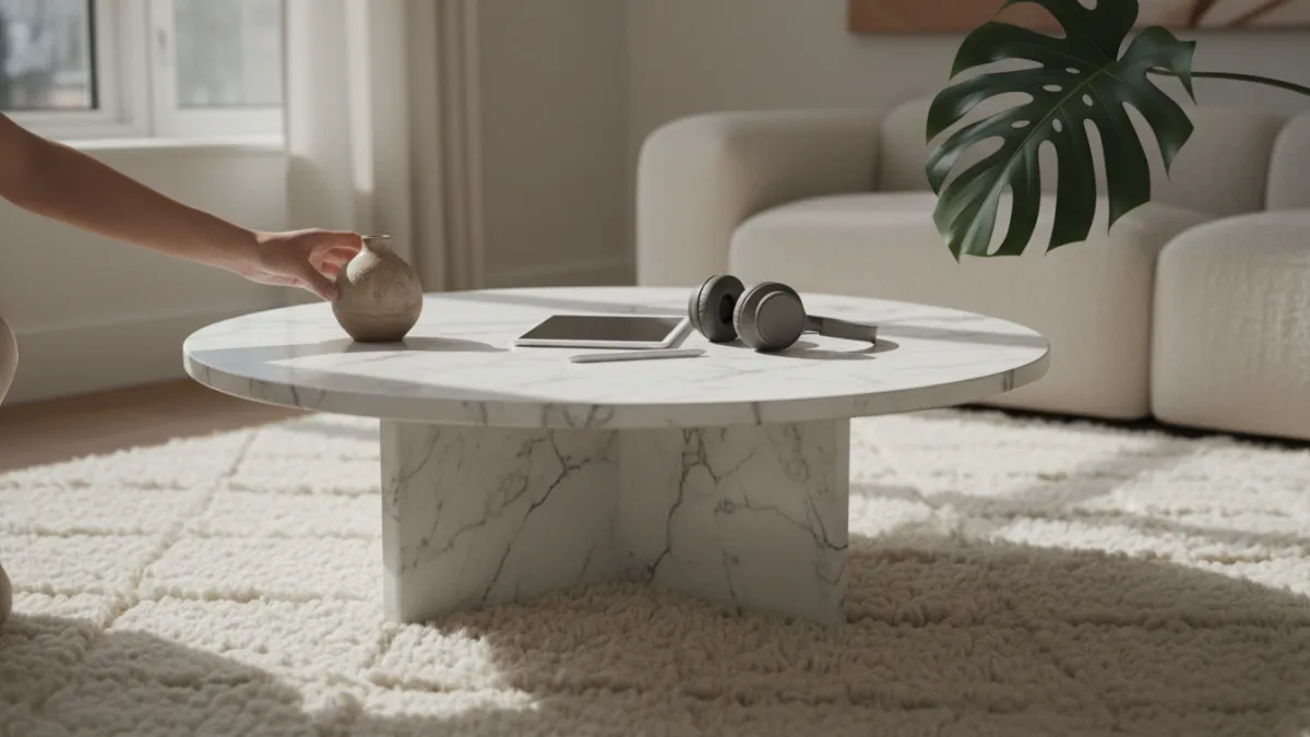 Pourquoi la table ronde est la forme de salon la plus prisée